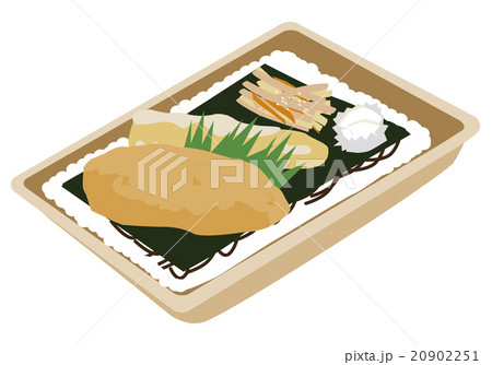 のり弁当 イラストのイラスト素材