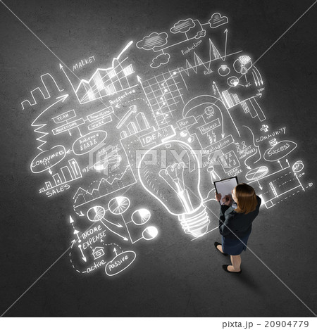 Businesswoman with folder in hands Businesswoman with folder in hands 20904779