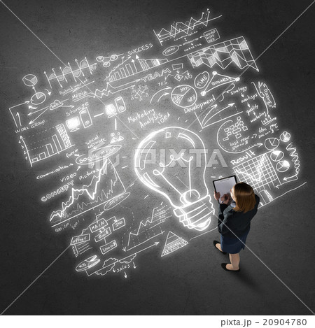 Businesswoman with folder in hands Businesswoman with folder in hands 20904780