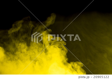 Abstract yellow smoke hookah. 20905122