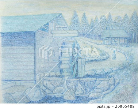 Buy Art Print Mountain Lake A4/A5, Poster, Pencil, Drawing, Forest,  Animals, Nature, Landscape Online in India - Etsy