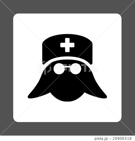 Medical Nurse Head Flat Button Medical Nurse Head Flat Button 20906318