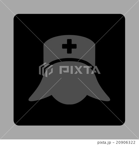 Hospital Nurse Head Flat Button 20906322