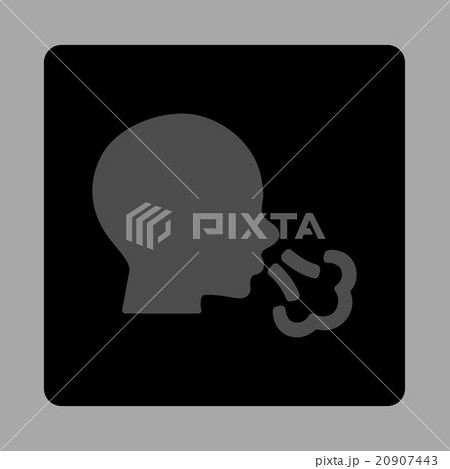 Sneezing Rounded Square Button 20907443