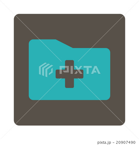 Medical Folder Flat Button 20907490