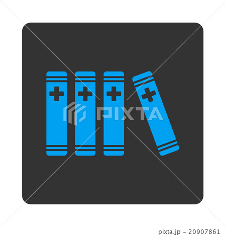 Medical Library Flat Button 20907861