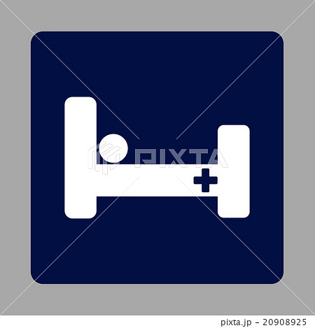 Hospital Bed Rounded Square Button Hospital Bed Rounded Square Button 20908925
