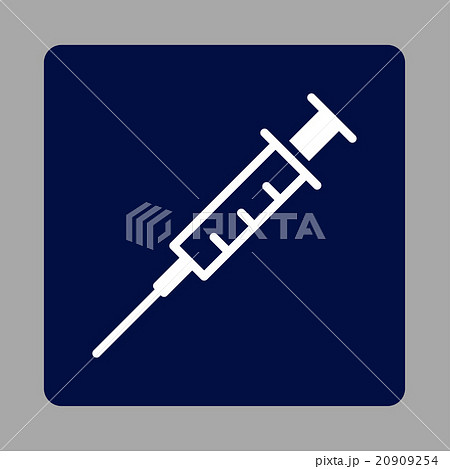 Empty Syringe Rounded Square Button Empty Syringe Rounded Square Button 20909254