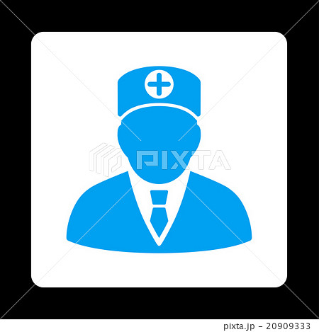 Head Physician Flat Button 20909333