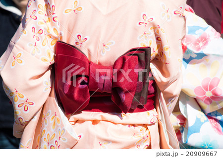 Red Munsuko and Pink pastel Yukata Red Munsuko and Pink pastel Yukata 20909667