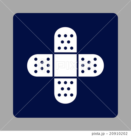 Plaster Rounded Square Button 20910202