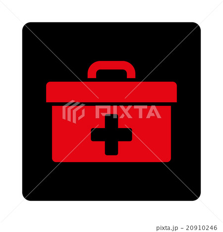 First Aid Toolbox Flat Button 20910246