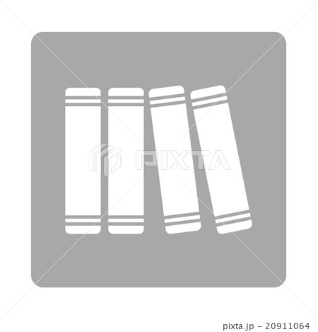 Library Books Rounded Square Button Library Books Rounded Square Button 20911064