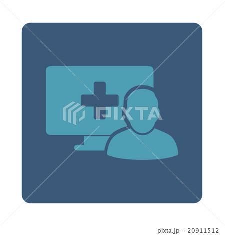 Online Medicine Flat Button 20911512