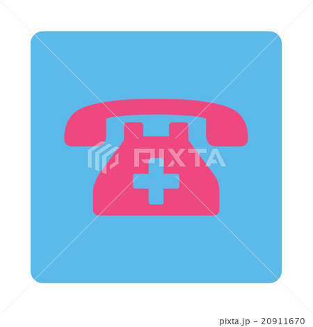 Hospital Phone Flat Button Hospital Phone Flat Button 20911670