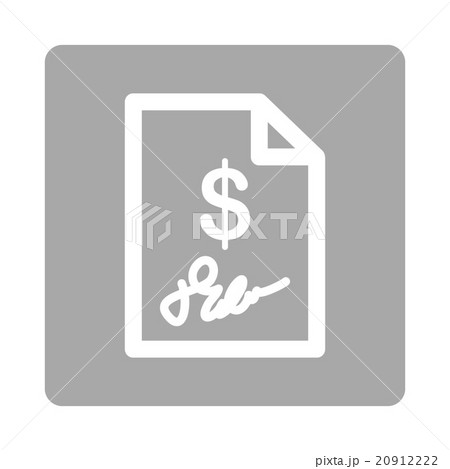 Signed Invoice Rounded Square Button Signed Invoice Rounded Square Button 20912222