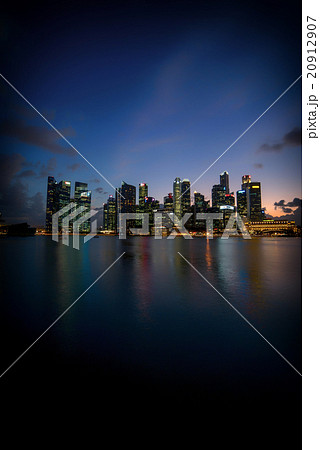 Singapore financial district skyline 20912907