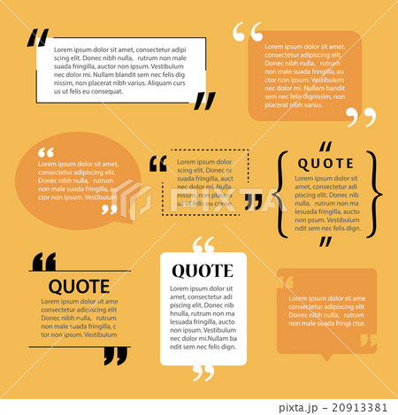 modern quote text template design elements 20913381