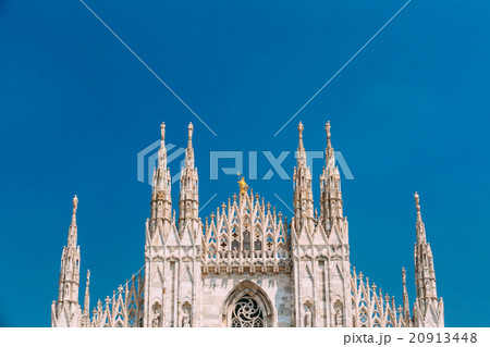 Detail of Milan Cathedral or Duomo di Milano in 20913448