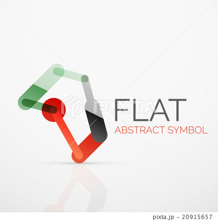 Logo - abstract minimalistic linear flat design Logo - abstract minimalistic linear flat design 20915657
