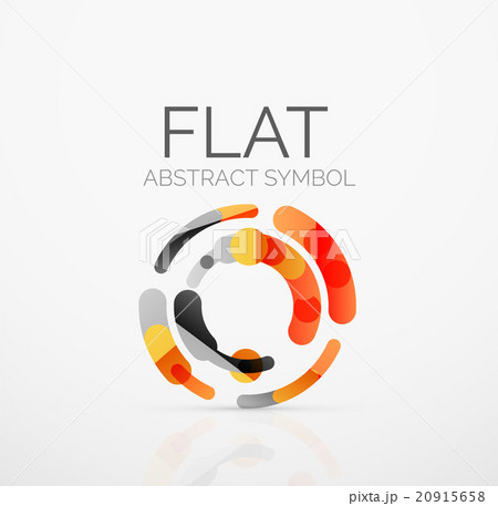 Logo - abstract minimalistic linear flat design 20915658