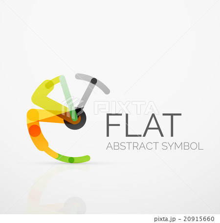 Logo - abstract minimalistic linear flat design Logo - abstract minimalistic linear flat design 20915660