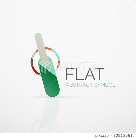 Logo - abstract minimalistic linear flat design Logo - abstract minimalistic linear flat design 20915661