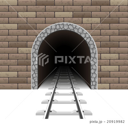 Railway Tunnel Vector Illustrationのイラスト素材 9199