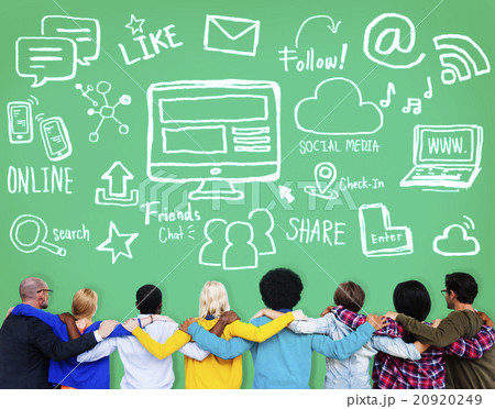Social Media Social Networking Technology Connection Concept 20920249