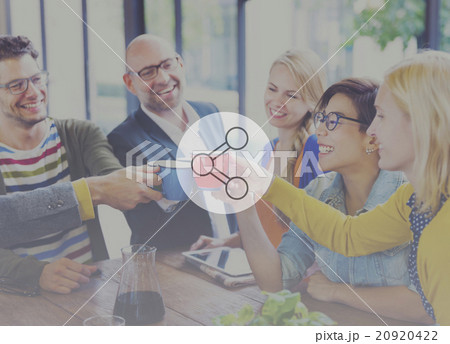 Share Connection Technology Sharing Global Communications Concep 20920422