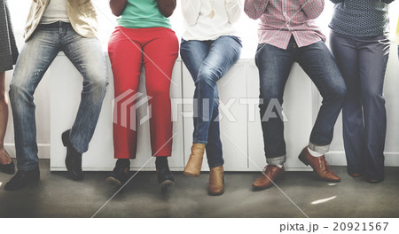 Lower Body People Team Together Concept 20921567