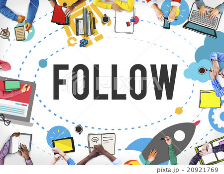 Follow Connecting Networking Sharing Social Media Concept Follow Connecting Networking Sharing Social Media Concept 20921769