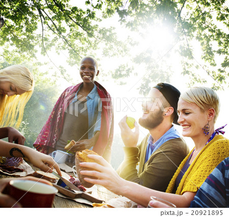 Friends Friendship Outdoor Dining People Concept 20921895