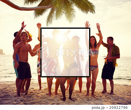 Summer Togetherness Friendship Square Copy Space Concept 20922796
