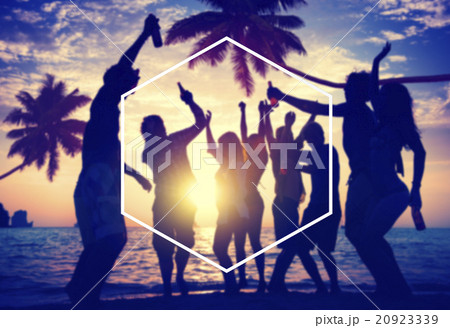 Hexagon Frame Holiday Summer Vacation Copy Space Concept Hexagon Frame Holiday Summer Vacation Copy Space Concept 20923339