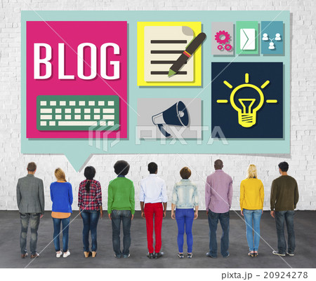 Blog Weblog Media Online Messaging Notes Concept 20924278