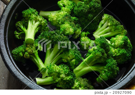 broccoli in a pan 20927090