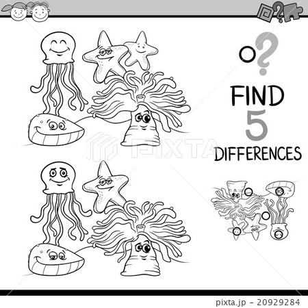 game of differences coloring book game of differences coloring book 20929284