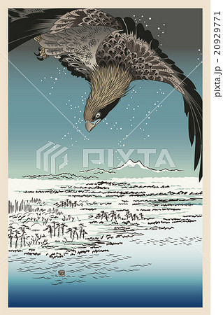 歌川広重 名所江戸百景 深川洲崎十万坪イメージイラスト 20929771