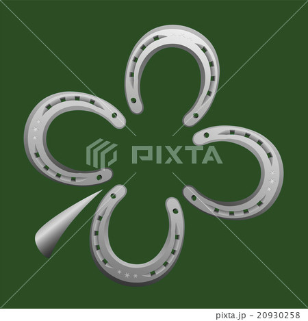 Horseshoe Clover Leaf Good Luck 20930258