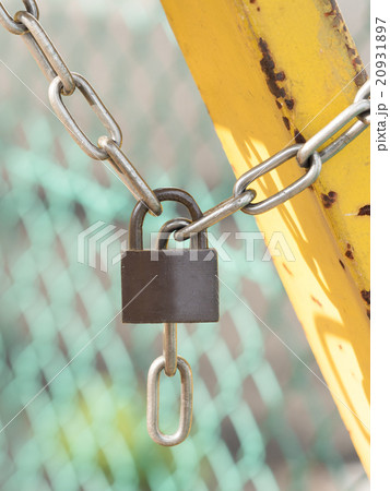 施錠された鎖 施錠された鎖 20931897