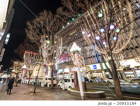 名古屋都市風景　広小路通りイルミネーション　メルサ前　夜景 20933184