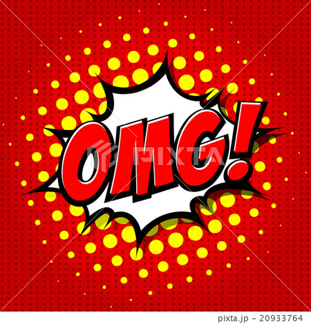 OMG! Comic Speech Bubble, Cartoon. 20933764