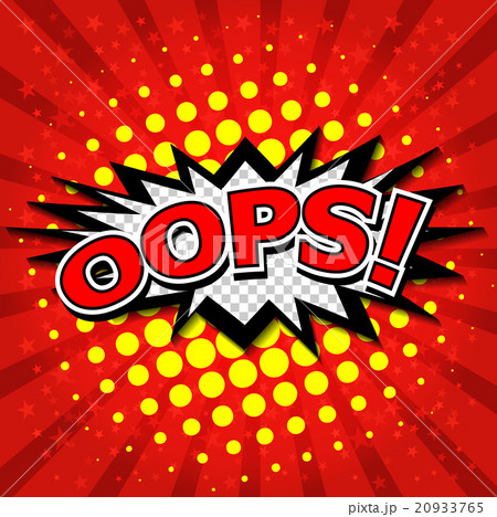 Oops! - Commic Speech Bubbel, Cartoon 20933765