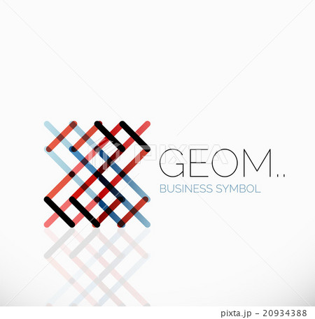 Logo, linear abstract geometric icon 20934388