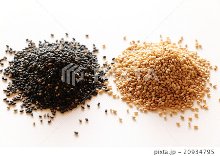 白胡麻と黒胡麻 20934795