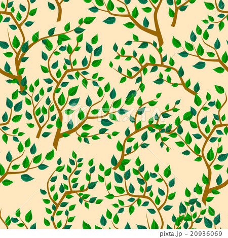 Seamless background with tree leafs Seamless background with tree leafs 20936069