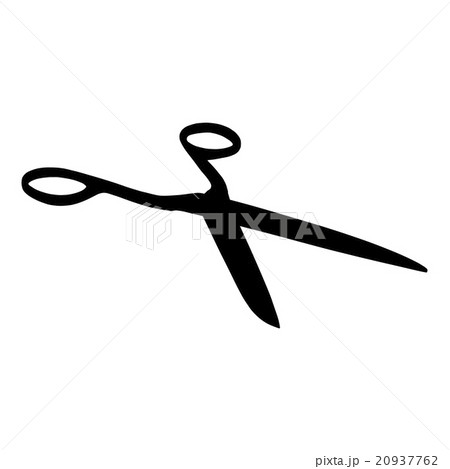 black scissors on white background 20937762
