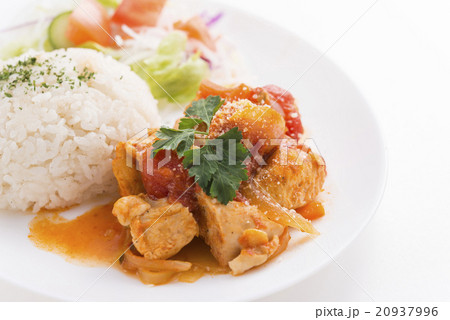 チキンのトマト煮のランチプレート 20937996