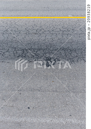 asphalt black road empty with crack damage asphalt black road empty with crack damage 20938219